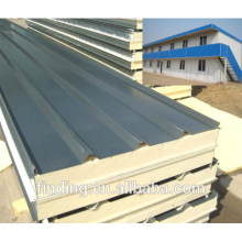 Heat insulation pu sandwich roof panel for prefab house